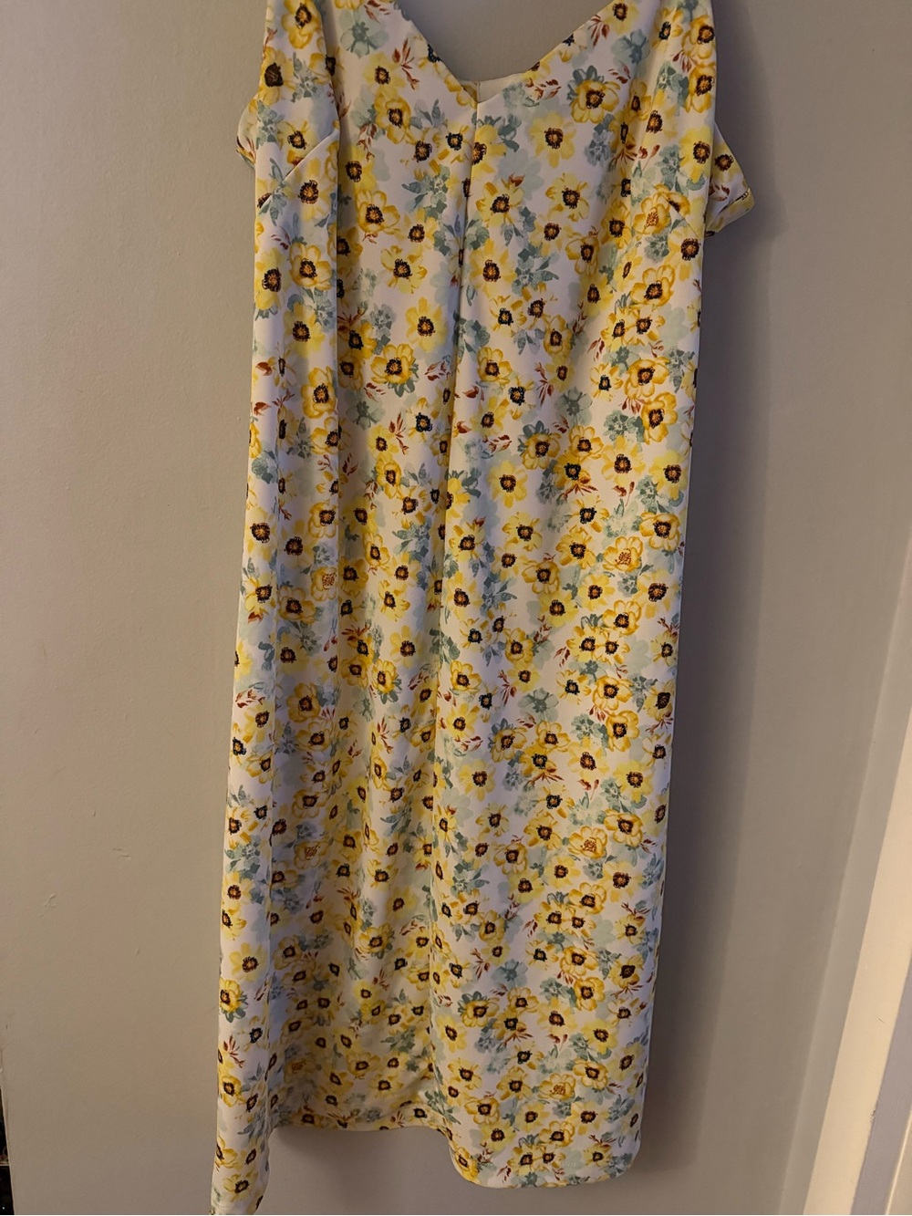 Yellow Floral Lightweight Summer Dress